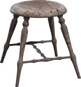 Wooden Stool 01
